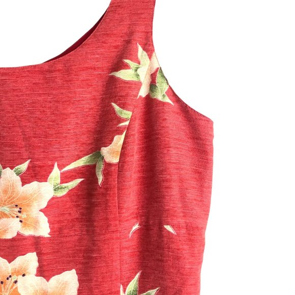 Vintage Tommy Bahama Women's 100% Silk Sun Dress Size 10 Floral Lined Hawaiian - Picture 6 of 10